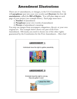 Amendment Illustrations - Cope Middle School