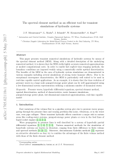 The spectral element method as an efficient tool for transient