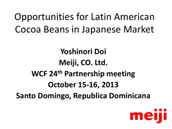 Opportunities for Latin American Cocoa Beans in Japanese Market