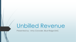 Unbilled Revenue – Blue Ridge EMC
