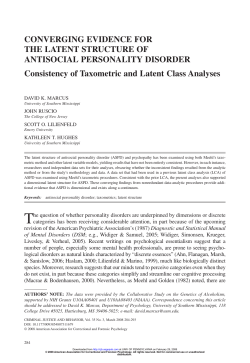 CONVERGING EVIDENCE FOR THE LATENT