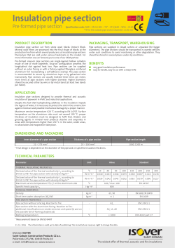 Insulation pipe section