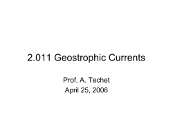 2.011 Geostrophic Currents