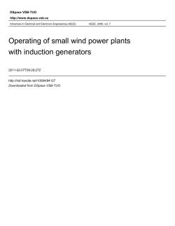 operating of small wind power plants with induction generators