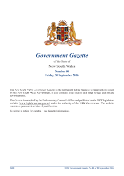 Government Gazette No 80 of 30 September 2016