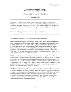 Human health and the IP system