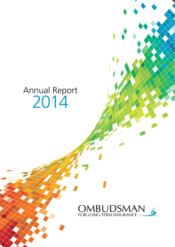 Annual Report - Ombudsman For Long Term Insurance