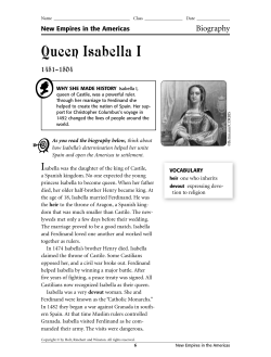 Queen Isabella I