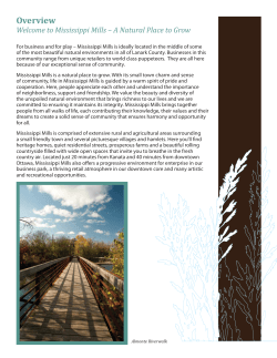 Mississippi Mills Community Profile