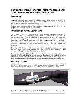 EXTRACTS FROM RECENT PUBLICATIONS ON ST+D PULSE
