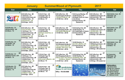 January SummerWood of Plymouth 2017