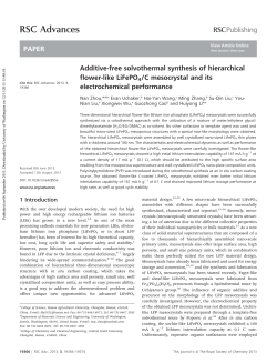 RSC Advances - University of Washington