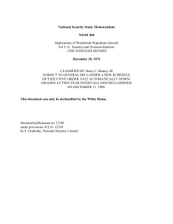 National Security Study Memorandum