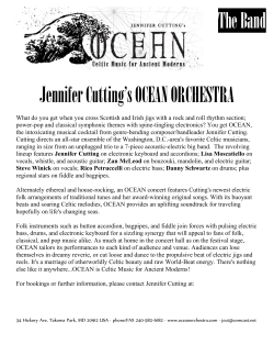pdf Press and Presenters Kit. - Jennifer Cutting`s Ocean Orchestra