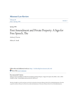 First Amendment and Private Property