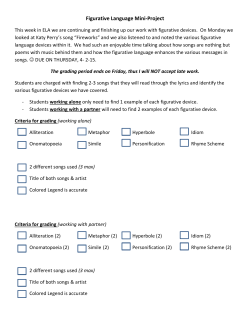 Figurative Language Mini-Project