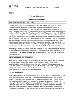 ENGLISH FAL SHORT STORIES GRADE 11 STORY 2