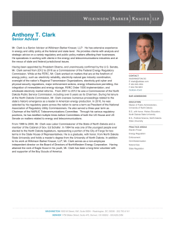 Anthony T. Clark - Wilkinson Barker Knauer, LLP