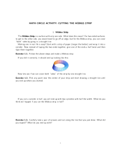 Mobius Strip Cutting