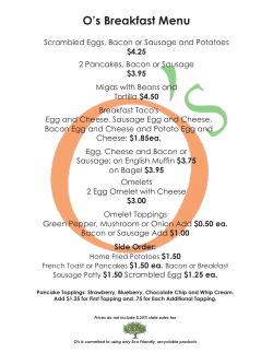 Menu PDF - O`s Campus Cafe