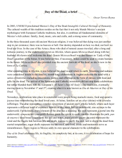 Day of the Dead, a brief