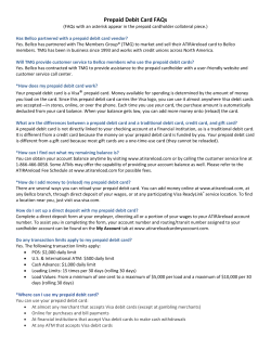 Prepaid Debit Card FAQs