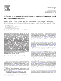 Influence of attentional demands on the processing of emotional