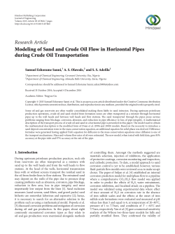 Modeling of Sand and Crude Oil Flow in Horizontal Pipes during