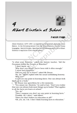Albert Einstein at School