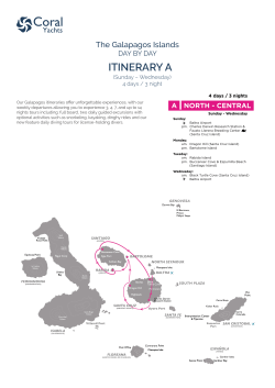 ITINERARY A - Go Galapagos