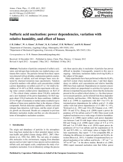 Sulfuric acid nucleation: power dependencies