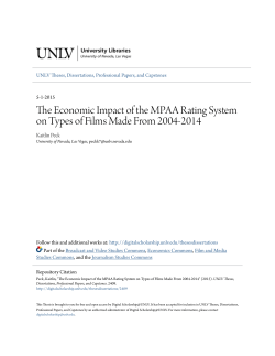 The Economic Impact of the MPAA Rating System on