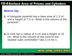 7-Surface Area of Prisms