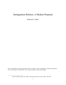 Immigration Reform: A Modest Proposal