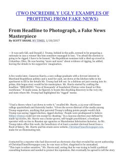 (TWO INCREDIBLY UGLY EXAMPLES OF PROFITING FROM FAKE