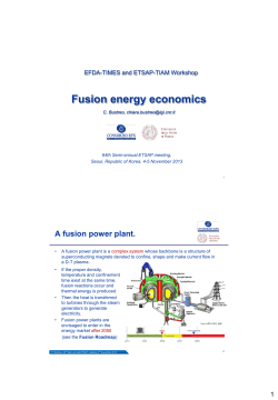 Nuclear fusion in EFDA