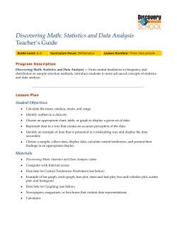Discovering Math: Statistics and Data Analysis