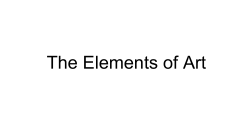 The Elements of Art - nthurston.k12.wa.us
