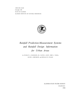 Rainfall prediction-measurement systems and rainfall design