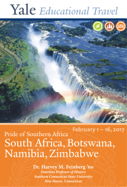 South Africa,Botswana, Namibia,Zimbabwe - Yale ITS