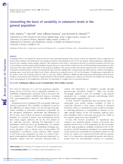British Journal of Nutrition