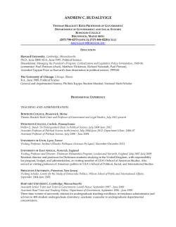 andrew c. rudalevige