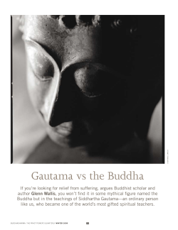 Gautama vs the Buddha