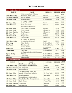CLC Track Records - Central Lakes Conference