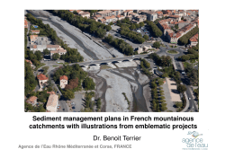 Sediment management plans in French mountainous