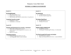 Montgomery County Public Schools SPANISH 2&ndash;3