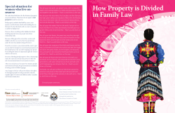 How Property is Divided in Family Law