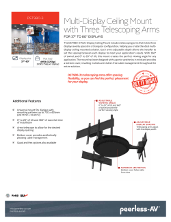 Multi-Display Ceiling Mount with Three Telescoping - Peerless-AV