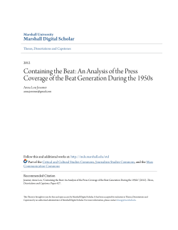 Containing the Beat: An Analysis of the Press Coverage of the Beat