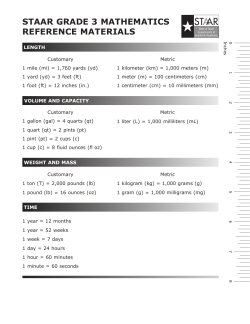 staar grade 3 mathematics reference materials